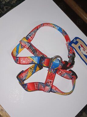 NEW Oklahoma City Thunder NBA 5/8 Inch Adjustable Pet Harness XS